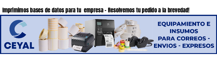 Imprimimos bases de datos para tu  empresa - Resolvemos tu pedido a la brevedad!