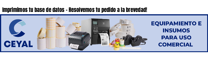 Imprimimos tu base de datos - Resolvemos tu pedido a la brevedad!