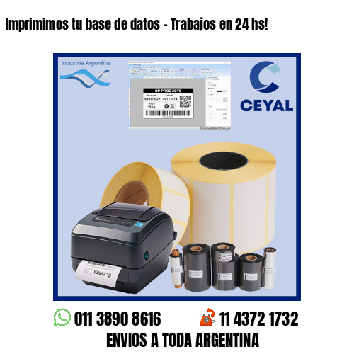 Imprimimos tu base de datos – Trabajos en 24 hs!