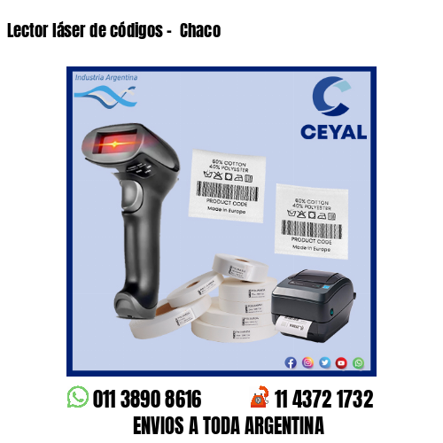 Lector láser de códigos –  Chaco