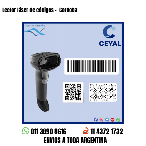 Lector láser de códigos –  Cordoba