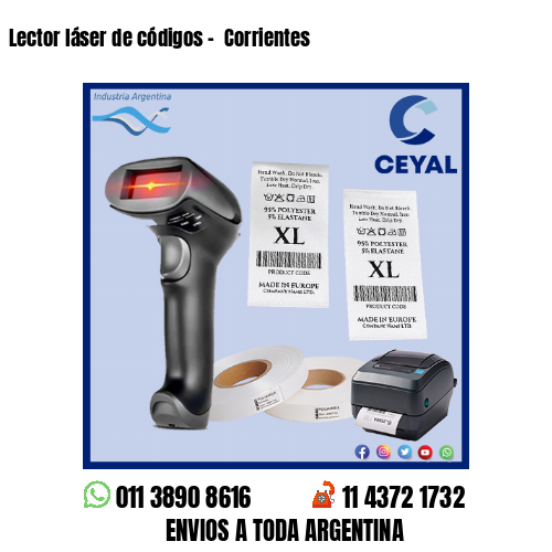 Lector láser de códigos –  Corrientes