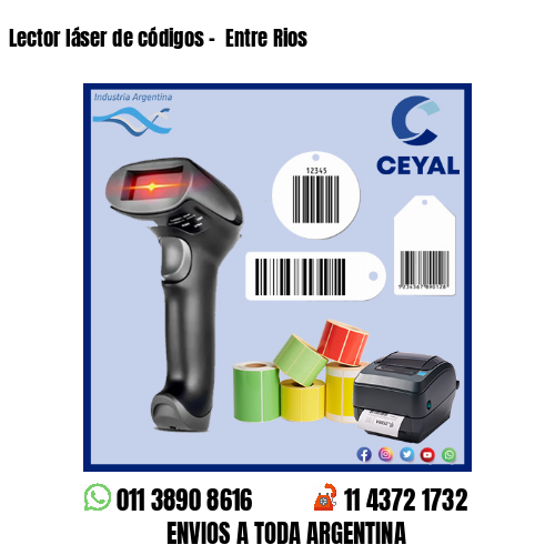 Lector láser de códigos –  Entre Rios