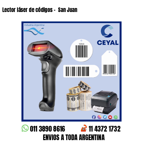 Lector láser de códigos –  San Juan