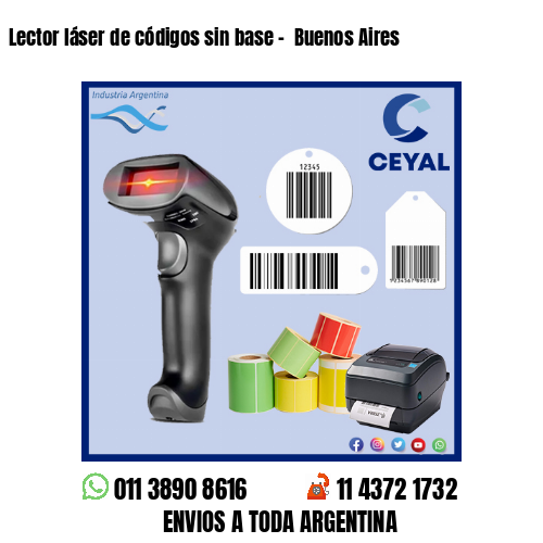 Lector láser de códigos sin base –  Buenos Aires