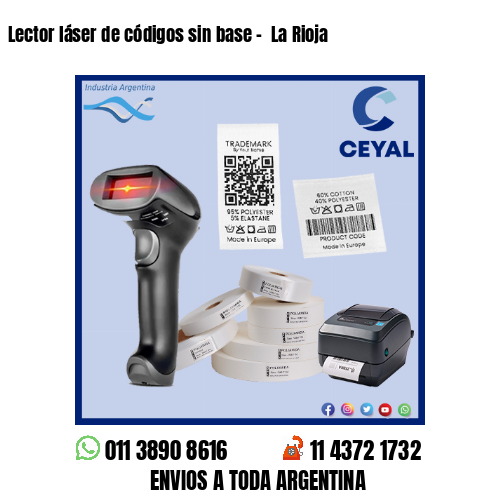 Lector láser de códigos sin base –  La Rioja