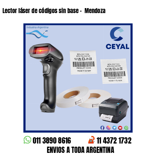 Lector láser de códigos sin base –  Mendoza