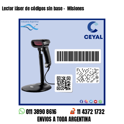 Lector láser de códigos sin base –  Misiones