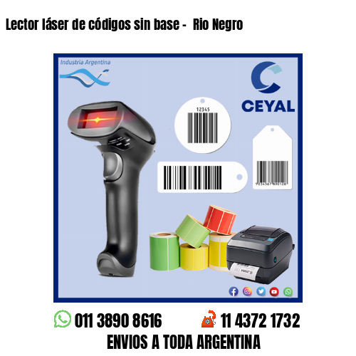 Lector láser de códigos sin base –  Rio Negro