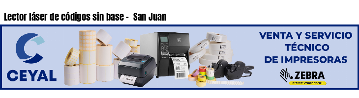 Lector láser de códigos sin base - San Juan