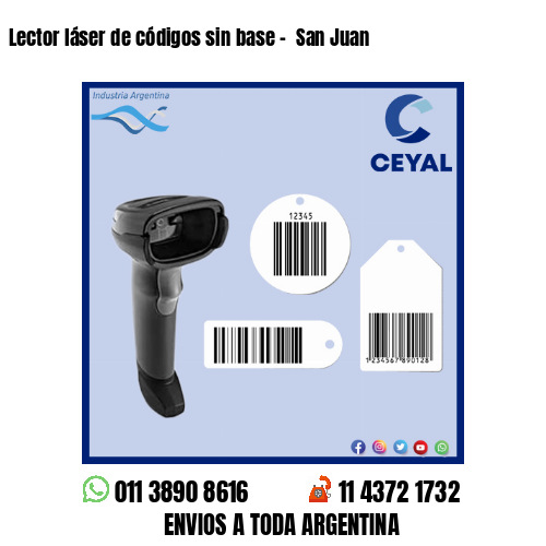 Lector láser de códigos sin base –  San Juan