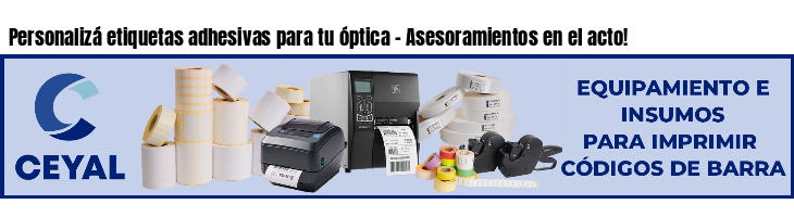 Personalizá etiquetas adhesivas para tu óptica - Asesoramientos en el acto!