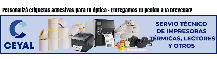 Personalizá etiquetas adhesivas para tu óptica - Entregamos tu pedido a la brevedad!