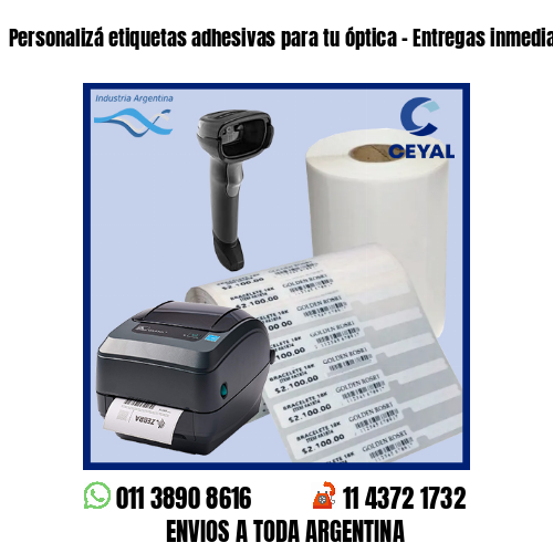 Personalizá etiquetas adhesivas para tu óptica – Entregas inmediatas!