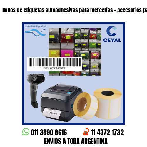 Rollos de etiquetas autoadhesivas para mercerías – Accesorios para bijouterie