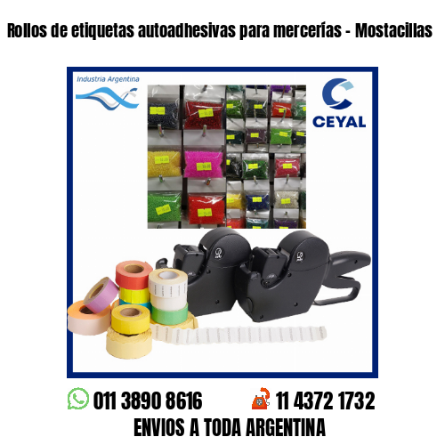 Rollos de etiquetas autoadhesivas para mercerías – Mostacillas
