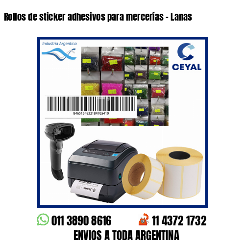 Rollos de sticker adhesivos para mercerías – Lanas