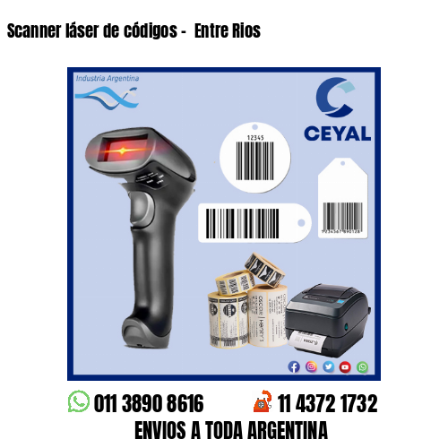 Scanner láser de códigos –  Entre Rios