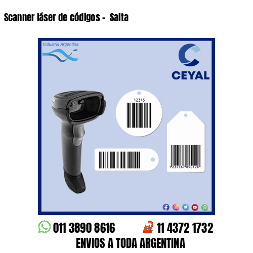 Scanner láser de códigos –  Salta
