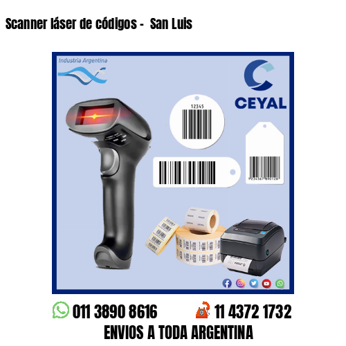 Scanner láser de códigos –  San Luis