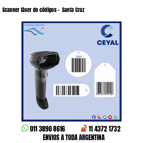 Scanner láser de códigos –  Santa Cruz