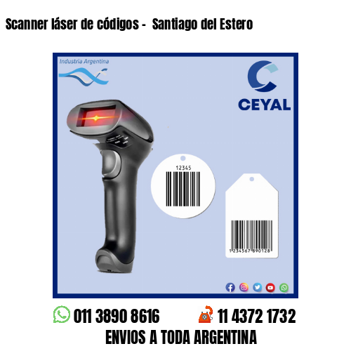 Scanner láser de códigos –  Santiago del Estero
