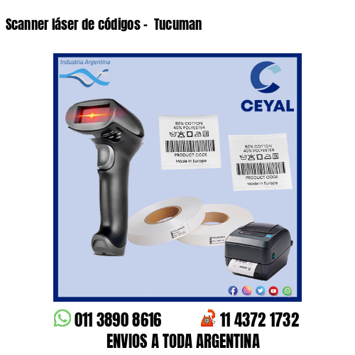 Scanner láser de códigos –  Tucuman
