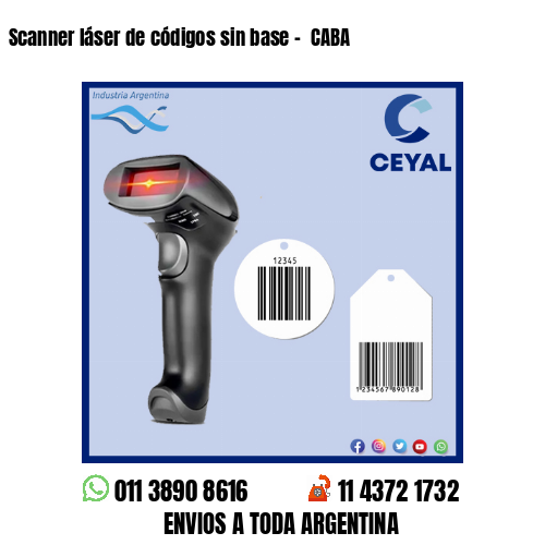 Scanner láser de códigos sin base –  CABA