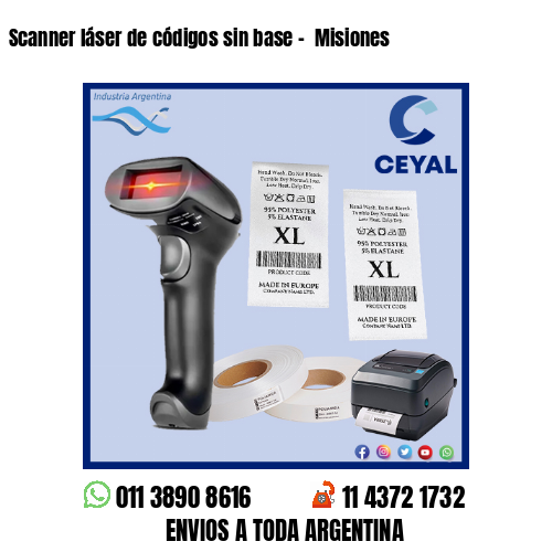 Scanner láser de códigos sin base –  Misiones