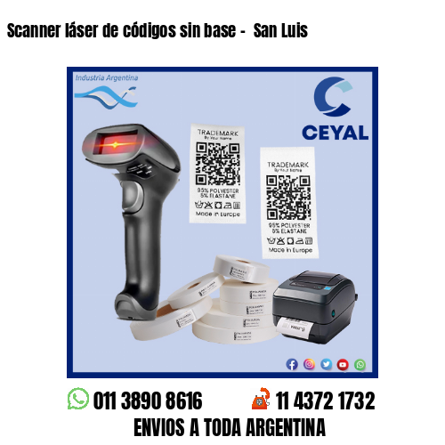 Scanner láser de códigos sin base –  San Luis