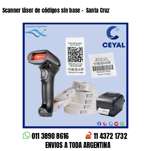 Scanner láser de códigos sin base –  Santa Cruz