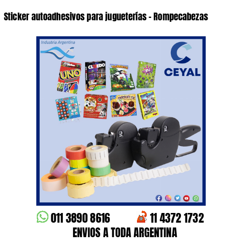 Sticker autoadhesivos para jugueterías – Rompecabezas