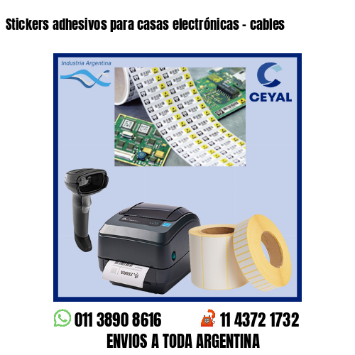 Stickers adhesivos para casas electrónicas – cables