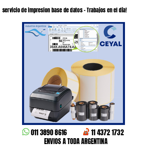 servicio de impresion base de datos – Trabajos en el día!
