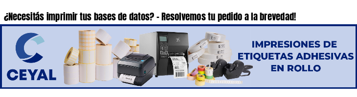 ¿Necesitás imprimir tus bases de datos? - Resolvemos tu pedido a la brevedad!
