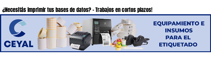 ¿Necesitás imprimir tus bases de datos? - Trabajos en cortos plazos!