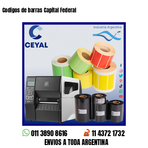 Codigos de barras Capital Federal
