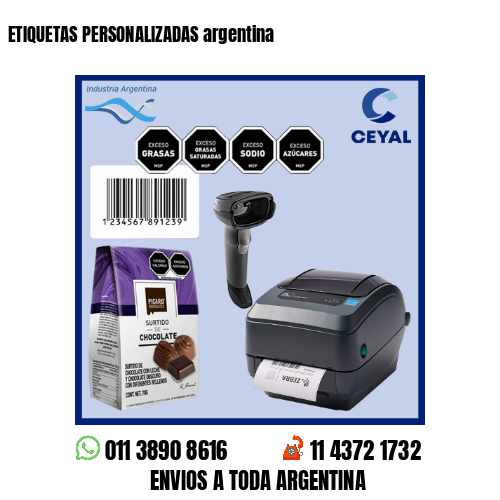 ETIQUETAS PERSONALIZADAS argentina