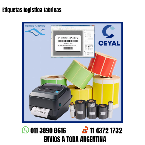Etiquetas logistica fabricas
