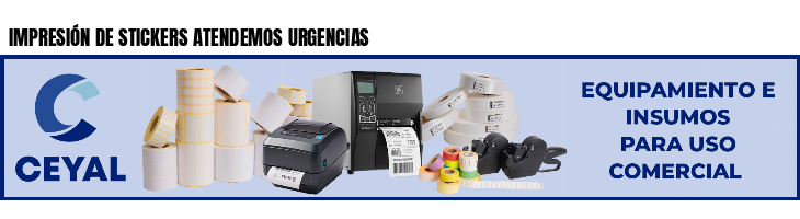 IMPRESIÓN DE STICKERS ATENDEMOS URGENCIAS