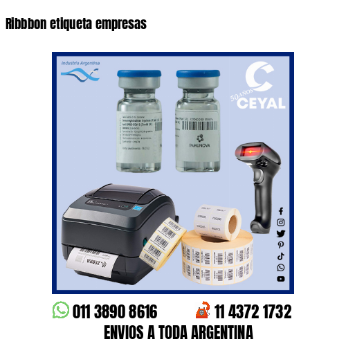 Ribbbon etiqueta empresas