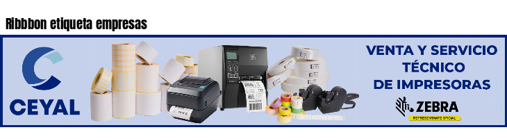 Ribbbon etiqueta empresas 
