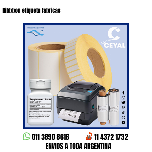 Ribbbon etiqueta fabricas