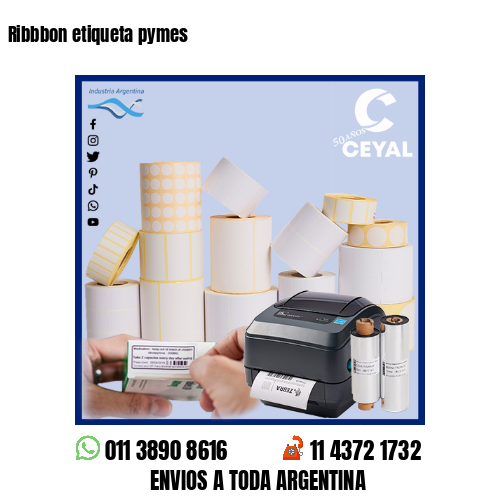 Ribbbon etiqueta pymes