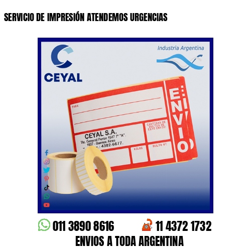 SERVICIO DE IMPRESIÓN ATENDEMOS URGENCIAS