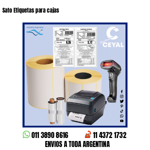 Sato Etiquetas para cajas