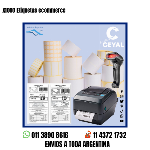 X1000 Etiquetas ecommerce