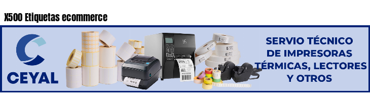 X500 Etiquetas ecommerce