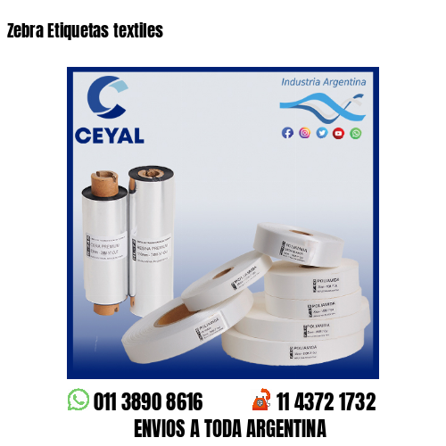 Zebra Etiquetas textiles