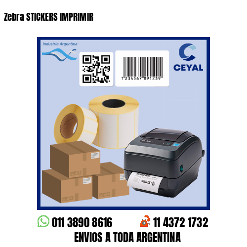 Zebra STICKERS IMPRIMIR